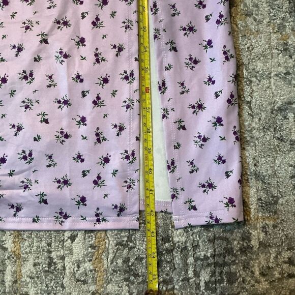 BUNDLE OF LAVENDER/FLORAL MIDI DRESS, SIZE L AND JUICY COUTURE CROSSBODY PURSE! - Picture 7 of 9